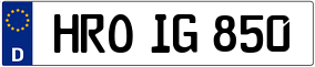 Trailer License Plate